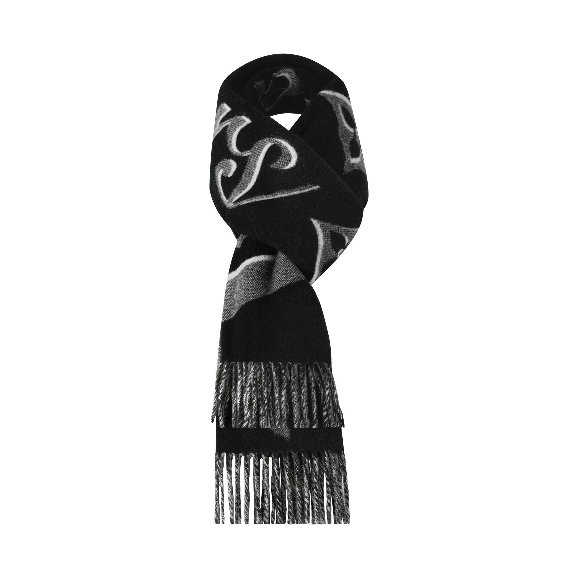 LV Vers Scarf - Luxury S00 Black | LOUIS VUITTON